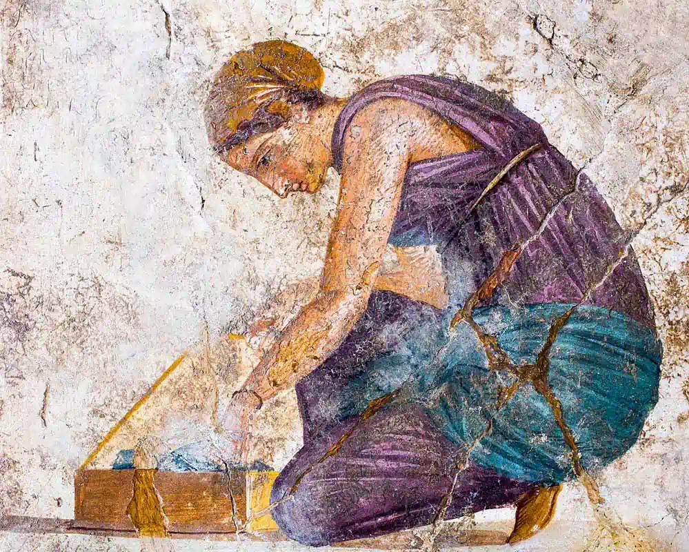 Wall painting - Ares and Aphrodite - Pompeii (VII 2 23) - Napoli MAN 9249 - 02 by ArchaiOptix